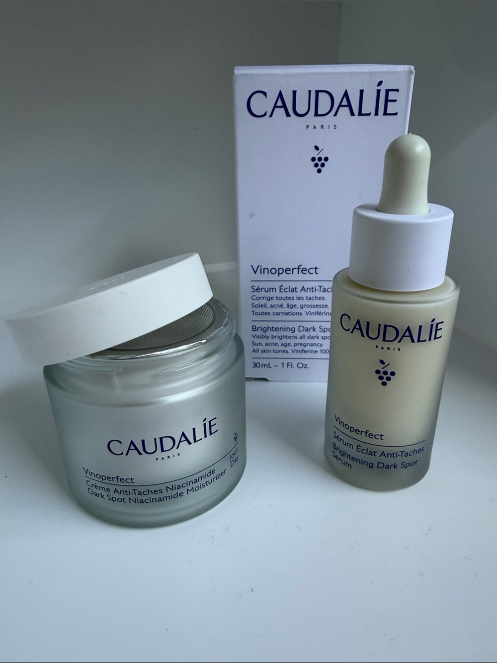 NIB/ NWT Caudalie Vinoperfect Dark Spot Serum & Instant Brightening Cream